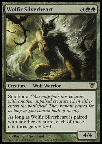 Mtg wolfir silverheart exc - silverheart,